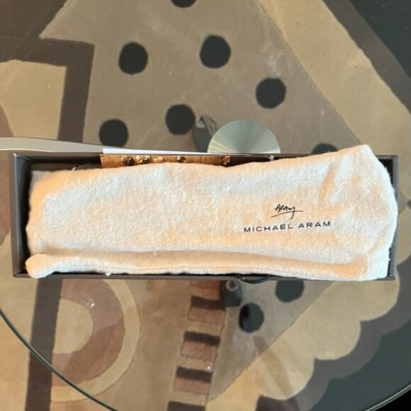 Michael Aram NIB Olive Branch Wine Stopper Gold Nickel Black Enamel - Picture 14 of 15